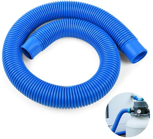 Manguera Piscina 38mm 1m, Manguera de Piscina, Manguera Flexible de Piscina, Manguera de Bomba para Piscinas, Tubos Depuradora Piscina, Manguera de Repuesto para Bomba de Ppiscina, Filtro de Arena