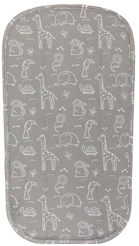 Fillikid Wickelauflage für Wickelmulde 60x36 cm | Wendbare Wickelauflagen-Einlage aus 100% Baumwolle | Saugfähig, hautfreundlich & waschbar | Weiche Wickelunterlage für Babys | Wickeltischauflage