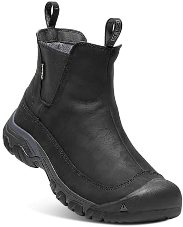 KEEN Men's Anchorage Boot 3 Waterproof Hiking Boots, Black/Raven, 13