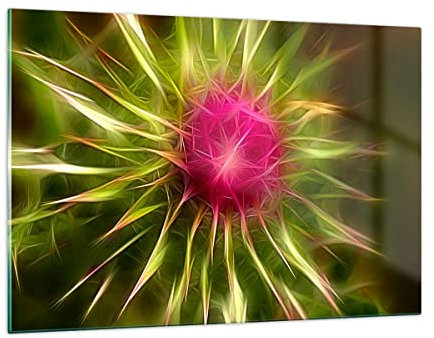 ARTTOR Bilder auf Glas 120x80cm Wandbild Glasdruck Blumen - 0329