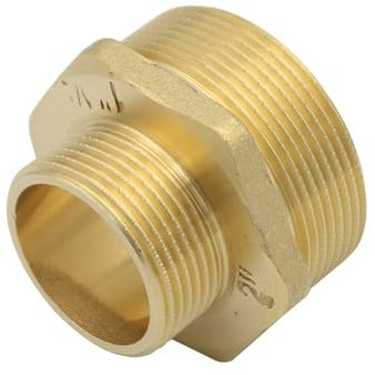 Stabilo-Sanitaer Messingfitting Reduziernippel 1 1/4 x 2 Zoll Reduzierung Messing Fitting Gewindefitting Rohrfitting