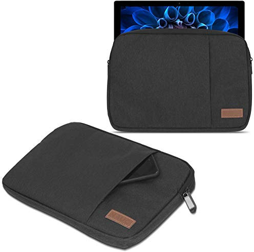 UC-Express Schutzhülle kompatibel für Acer Switch Alpha 12 Hülle Tasche Notebook Schwarz/Grau Cover Case, Farbe:Schwarz