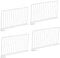 RCYF Regaltrenner, 4er-Set Regalteiler aus Metall für Kleiderschrank, Wäscheregalen, Kinderschrank, Hilft Ordnung halten, 50 * 30 * 2.2cm, Weiß