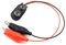 SDTC Tech 5pcs T Type 9V Battery Clip Connector Positive Negative Snap Lead Wire with Dual Alligator Clips(15cm)