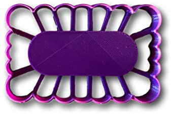 Thumbprint - Stampo per biscotti rettangolare, 8,89 cm