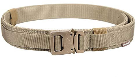 EMERSONGEAR Tactical Heavy Duty Belt,2 Layer Belt with Quick Release Buckle (Khaki, XL(Waist41~47))