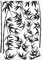 Bilderwelten Wandtattoo Sticker Bambus Baum Wanddeko Wall Art Weiß, 85 x 60cm