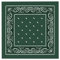 WedDecor Deep Green Bandana für Männer Frauen Baumwolle Unisex Paisley Kopftuch Breites Stirnband Mode-Accessoire für Reiten Motorrad Wandern Angeln Outdoor-Aktivitäten 1St