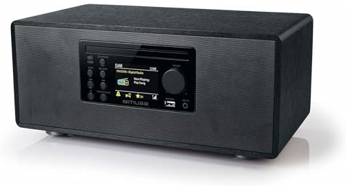 Micro System, CD-Player, DAB FM PLL Radio, Bluetooth, MUSE - (M-695 DBT) LCD-Display, NFC-Auto-Pairing-Funktion, 60 Watt, schwarz