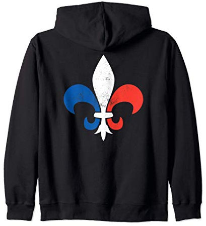 Élégante fleur de lys française Sweat à Capuche