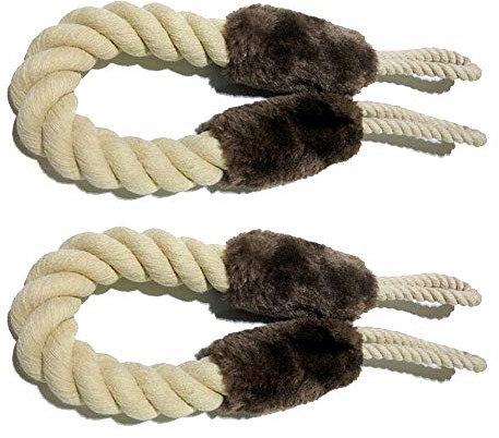 Gobesty Türstopper Klinke, 2 Stück Baumwolle Türkordel Klemmschutz, für Haustier und Kinder Fingerschutz Türenzuschlagen zu vermeiden
