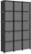 vidaXL Würfel Regal mit Boxen 15 Fächer Bücherregal Standregal Würfelregal Wandregal Lagerregal Aufbewahrung Raumteiler Schwarz 103x30x175,5cm Stoff