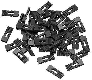 sourcing map 50pcs 2.54mm Pin Header Jumper Cap Lengthened Short Circuit Connection Cap Mini Micro Jumper Bridge Plug Black