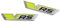 Skoda 5LA853041A7DZ 5LA853042A7DZ Plakette RS Kotflügel Emblem VRS Schriftzug Sport Logo, schwarz/grün