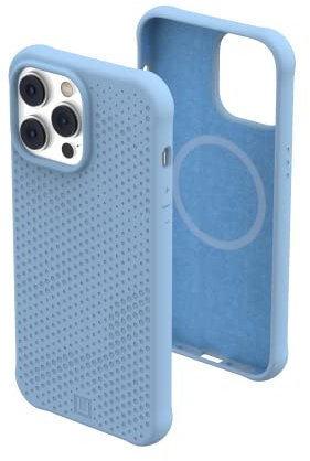 URBAN ARMOR GEAR by UAG [U] Dot Case kompatibel mit Apple iPhone 14 Pro Max Hülle [Soft-Touch Silikon, Texturiertes Design, Wireless Charging/Magnetisches Aufladen kompatibel] Cerulean 114083315858