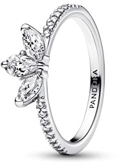 PANDORA Timeless Funkelndes Herbarium Cluster Ring aus Sterling-Silber mit Cubic Zirkonia, Gr. 60, 192392C01-60
