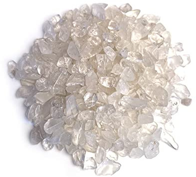 WC Klare Quarz-Trommelkristalle, Mini-Steine und Kristalle, Sets, unregelmäßige Edelsteinperlen | Crystal Rocks Chakra-Steine für Brunnenfelsen | Dekorative Kieselsteine | Aquariumkies| Heilsteine