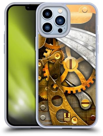 Head Case Designs Engranajes Steampunked Caso Funda de Gel Suave Compatible con Apple iPhone 13 Pro MAX