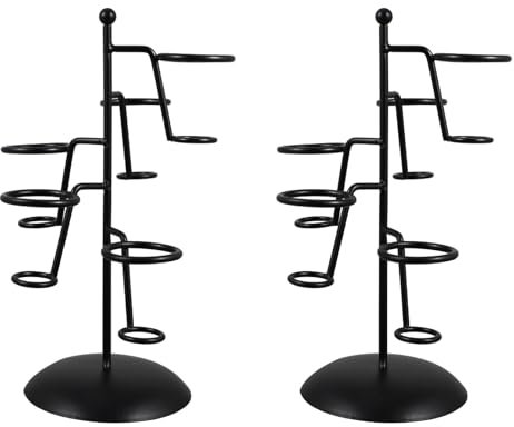 DOITOOL 2 Pcs Ice Cream Stand, Mini Grill French Fry Basket Tray, Ice Cream Cone Holder, Pizza Cone Holder Stand, Ice Cream Holder, Creative Cone Holder, Ice Cream Stand for Display Salty
