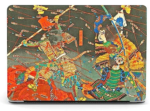 Berkin Arts Case for 13.5 Microsoft Surface Laptop 5/4/3/2, Alcantara Palm Rest for Model 1769/1867/1958/1950 Waterproof Hard Shell with Keyboard Cover & Screen Protector (Final Attack by Kuniyoshi)