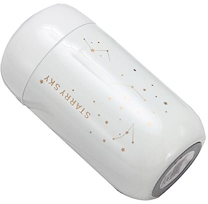 COLLBATH Double Wall Glass Coffee Mug 1Pc Sky Cup Portable Travel Mug Mini Vacuum Flask Tumbler soda Vacuum Cup Mini Tea Cups Thermal Insulated Cup Fitness 201 Stainless Steel Wine Glass