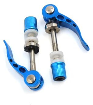 A ABSOPRO Universal Fahrrad Fahrrad Schnellspanner Klemmsitz Blau 2er Set