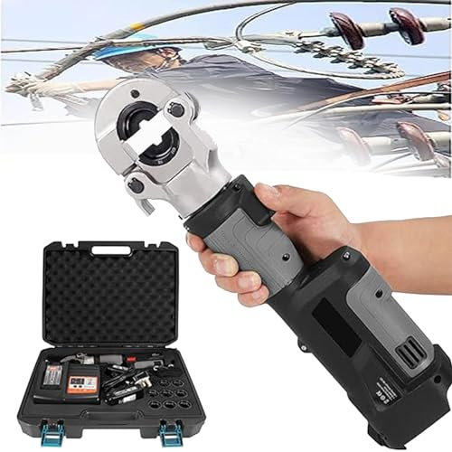 Electric Hydraulic Wire Crimper, Electric Hydraulic Wirewith Electric Hydraulic Wire Crimper - 1.5ah Battery Rechargeable, 6-18 S Fast Crimping