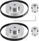 2Kit GT2 Synchronrad 2GT 20 Zähne und 60 Zähne 5 mm Bohrung Aluminium-Zahnriemenrad mit 2 Stück 200 mm Länge 6 mm Breite Riemenbohrung 5 mm