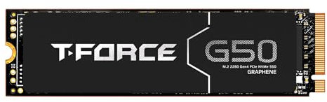 TEAMGROUP T-Force G50 2TB SLC Caching 3D TLC NAND NVMe InnoGrit PCIe Gen4x4 M.2 2280 Gaming SSD with Ultra-Thin Graphene Heat Spreader Works with PS5 Read/Write 5000/4500 MB/s TM8FFE002T0C129