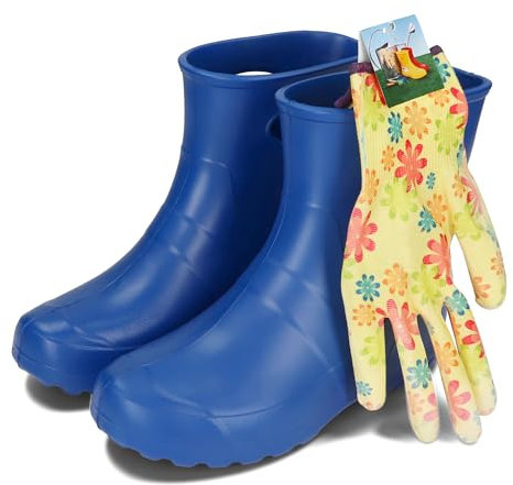 BeComfy Unisex Donna Uomo Stivali in EVA da Giardino 36-46 EU (Blu, Sistema Taglie Calzature EU, Adulto, Numero, Media, 37)