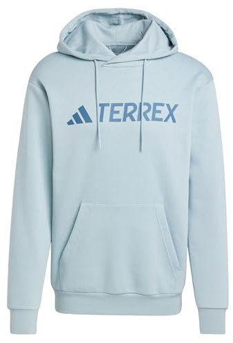 adidas Men's Terrex Multi Large Logo Hoodie, Magic Grey, L