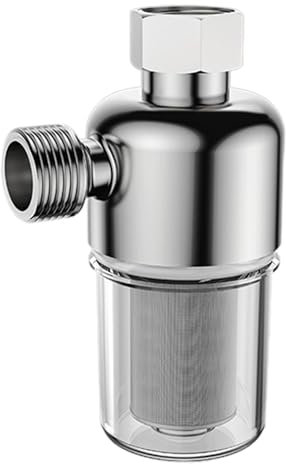 Prefiltro de calentador de agua, filtro de agua de sedimentos giratorio reutilizable, filtro de entrada de calentador de agua eléctrico, filtro de suciedad de agua de ducha, de filtro de