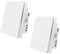 ZigBee Smart Light Switch 2Pack, Work with Alexa Google Home, Pushbutton Switch with Backlight, Neutral Wire Required, Zigbee Hub Required, 2 Gang