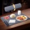 Revolutionary Daily Roll Up Full Surface Heating Mat, Portable Electric Silicone Defrosting Tray, Hot Plate Keeps Food Warm (Gray)
