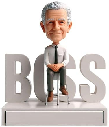 mydedor Individueller Wackelkopf, personalisierter Wackelkopf für den ganzen Kopf, handgefertigte Wackelköpfe für Boss-Mann-Dekoration oder einzigartige Geschenke für Erwachsene