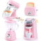 PLAY Ustensile Cuisine Enfant Accessoire avec Cafetiere, Mixer, Blender et Grille Pain Jouet avec Eclairage et Son Réalistes, Set de Cuisine Jouet pour Enfant 3+ Ans (Rose)