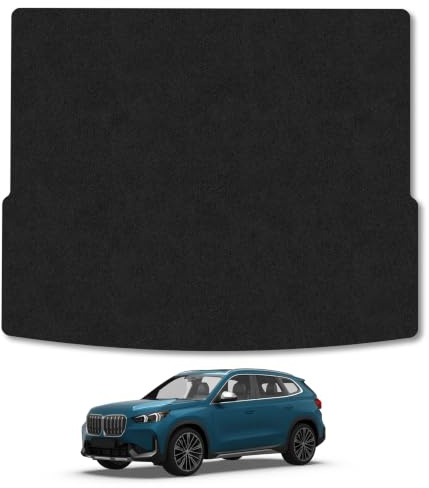 BMW X1 (2022+) Boot Mat Accessories Tailored Fit Carpet Boot Liner non Slip Black Trim Full Coverage Compatible Accessory Protector Granulated Backing Hand-Finished