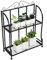 Blumenregal aus Eisen Blumentreppe Pflanzenständer aus Metall Pflanzentreppe Pflanzenregal Größe 2-Ebenen (50 x 21 x 64) (B/T/H)