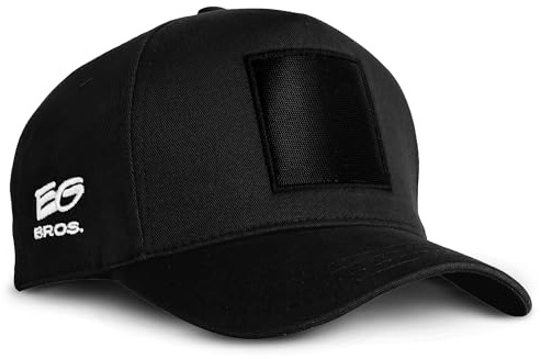 EG BROS Cap Herren – Mit austauschbarem Logo für individuelle Looks – Personalisierbare Basecap & Trucker Cap für Männer, Damen & Kinder – Stylisch, größenverstellbar & vielseitig
