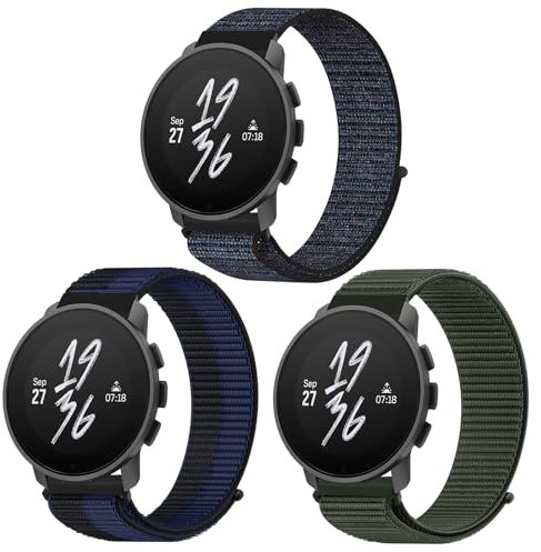 OUTPUTBT Nylon Cinturino 22mm per Suunto 9 Peak/9 Peak Pro/5 Peak/Race 49mm/Race S 45mm/Vertical/Ocean Cinturini Sport Coros Vertix per Uomo Donna