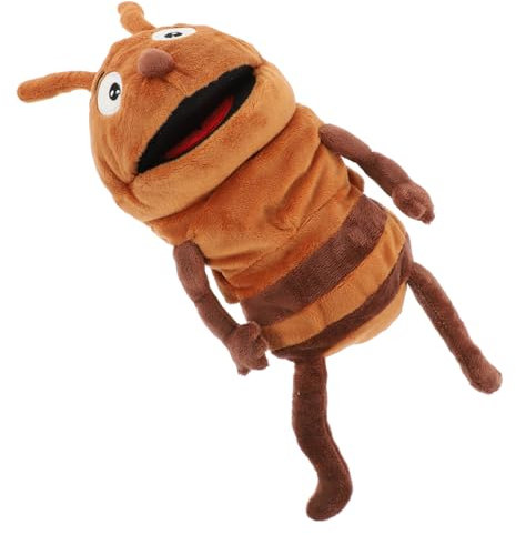 JUMPLAWN Plüsch-ameisen-handpuppe Für Interaktives Rollenspiel-Spielzeug Für Geschichtenerzählen Fördert Kreativität Und Motorische Fähigkeiten