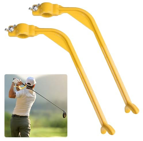 2 Pcs Golf Swing Trainer, Golf Training Aid for Beginners,Correcting Sport Trainer Tool,Wrist Hinge Golf Swing Corrector,Swing Arm Posture Accessories,Swing Alignment Corrector,Accurate Swing Practice