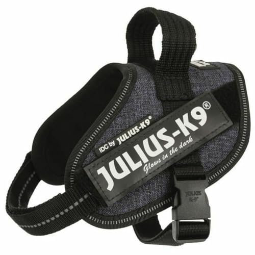 JULIUS K-9 IDC Powergeschirr, Größe: XS / Mini-Mini, Denim, 16IDC-FAR-MM