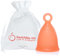 Peachlife Inc Menstrual Cup with Ring for Easy Retrieval - 12 Hour No Spill - Pad and Tampon Alternative - FDA Approved Medical Grade Silicone - PEACHCUP Posture Corrector