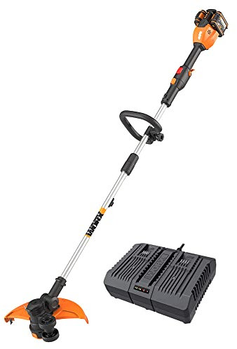 Worx WG184E Decespugliatore Tagliabordi A Batteria 40V Rasaerba Elettrico Da Giardino, Diam. 33