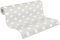 A.S. Création Vliestapete Boys & Girls 6 Tapete gepunktet 10,05 m x 0,53 m grau weiß Made in Germany 369342 36934-2