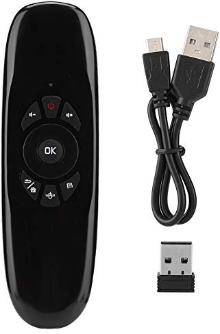Garsent Air Fernbedienung, 2,4GWireles Multi USB Air Mouse Fernbedienung, Drahtlose Tastatur Eingebauter 6 Achsen Sensor für Computer, Smart TVs und Set-Top-Boxen