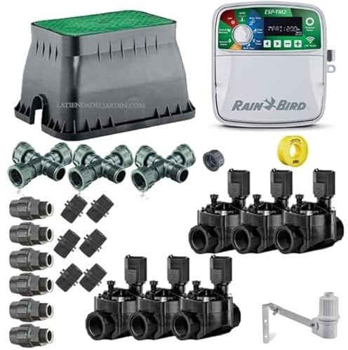 Suinga - Kit di IRRIGAZIONE AUTOMATICA R.Bird 24V, 6 Zone di Irrigazione. Kit professionale TM2 con 6 zone