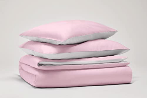PANTONE™ - Set Copripiumino Singolo Cotone per Piumone Letto Singolo Composto da Sacco Copri Piumino 155x200 Patella 40 cm + Federa Cuscini Letto 50x80, Parure Copripiumino per Completo Letto Singolo