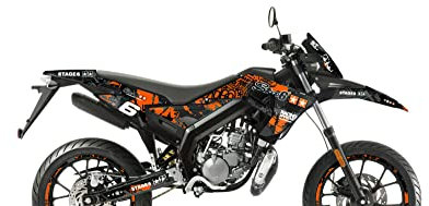Dekor Kit Derbi Xtreme 2018 - 2020 orange / schwarz
